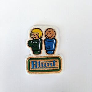 Blunt Clothing Iron On Patch Streetwear Classic 1990s  Vintage Skateboard Surf